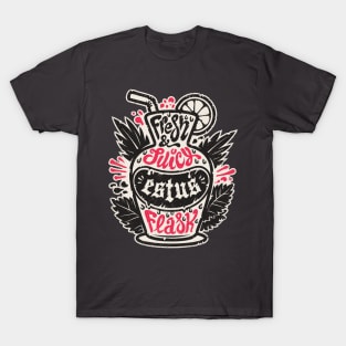 Estus Cocktail with Curse Souls in Dark Flask T-Shirt